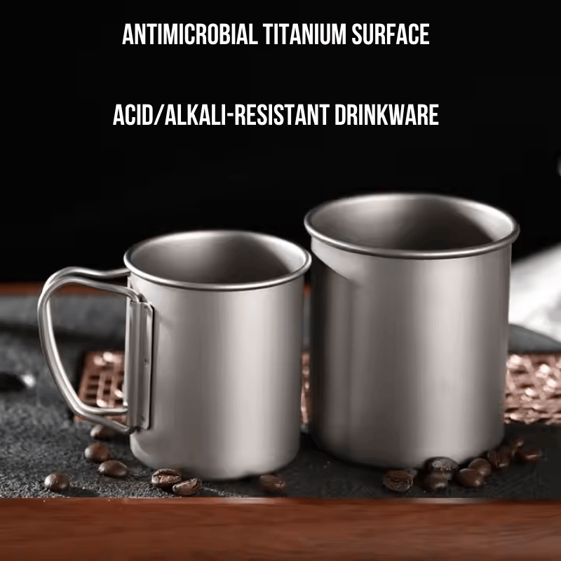 Eco-Friendly Titanium Cup – 100% Non-Toxic, BPA-Free & Reusable for Zero-Waste Living
