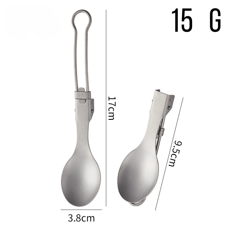 Ultralight Titanium Camping Knife+Fork + Spoon - 3-in-1 Portable Eating Utensil for Hiking, Backpacking & Travel( 3 pcs with free bag)