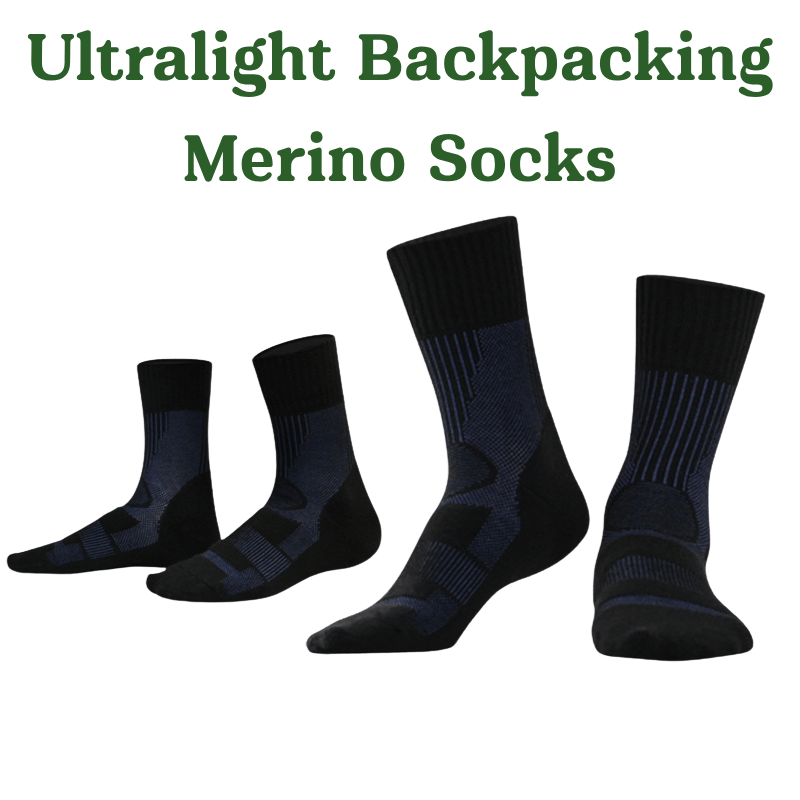 Men's 40% Merino Wool Hiking Socks - Moisture-Wicking, Temperature Regulating, Blister-Free for Outdoor Adventures